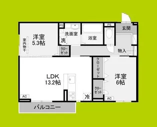 エクシードⅡ【3階】の間取り