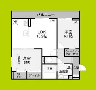 エクシードⅡ【2階】の間取り