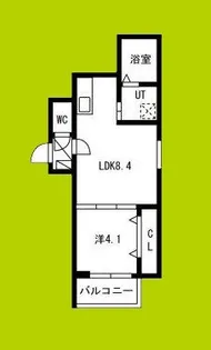 Torrie友井【2階】の間取り