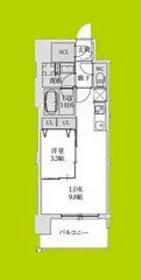 スプランディッド大阪EAST【7階】の間取り
