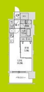 スプランディッド大阪EAST【12階】の間取り