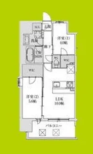 スプランディッド大阪EAST【9階】の間取り