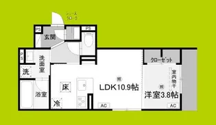 クラシスト新金岡【1階】の間取り