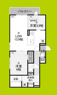 クラシスト新金岡【2階】の間取り