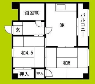 マンション光南【4階】の間取り