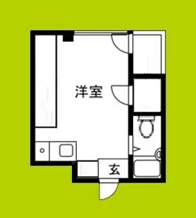 フローラハイツ千代崎【6階】の間取り