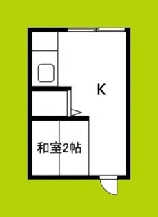 孔雀ハウス【2階】の間取り