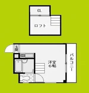 シルクロード勝山II【2階】の間取り