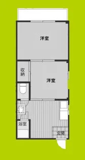 清月マンション【2階】の間取り