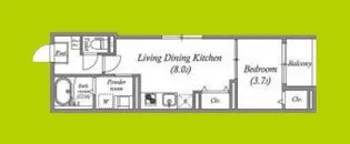 ハーモニーテラス鶴見緑地【3階】の間取り