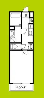 カルムビレッジ東田辺【2階】の間取り