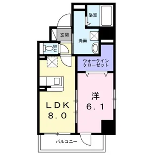 サニーレジデンス吉野Ⅱ【1階】の間取り