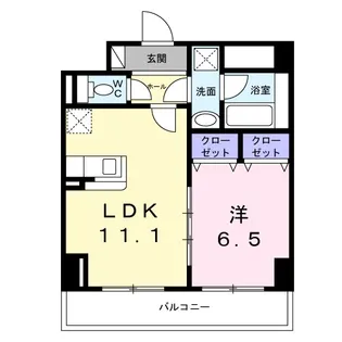 サニーレジデンス吉野Ⅱ【2階】の間取り