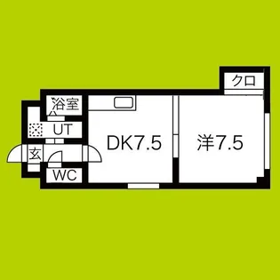 カデンツァ瓜破【1階】の間取り