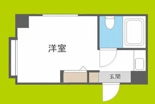 タケ&ハルビル第2【8階】の間取り