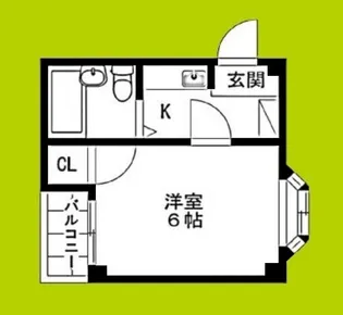 第二文の里ビル【2階】の間取り