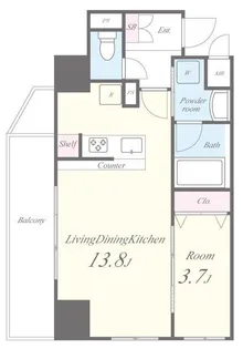 MBC RESIDENCE【8階】の間取り