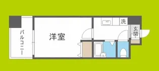 HOPE CITY天神橋【8階】の間取り