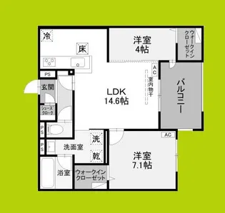 Reve【1階】の間取り