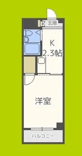 プランドール天満【5階】の間取り