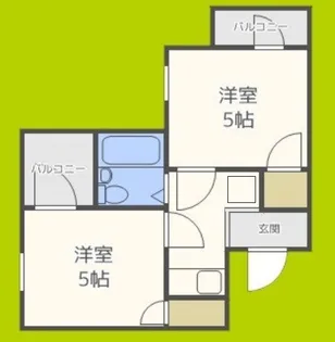 アメニティ新大阪2番館【2階】の間取り