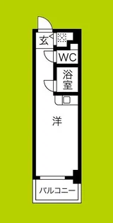 ハイツ森の宮【3階】の間取り