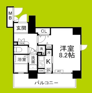 エイペックス四天王寺I【3階】の間取り