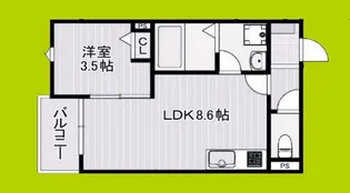 kit石橋阪大前【1階】の間取り