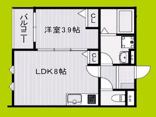 kit石橋阪大前【3階】の間取り