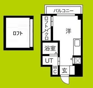 コーラルポワント難波west【5階】の間取り