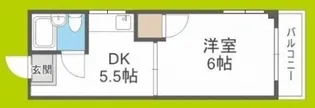 プラザハイツ大西【4階】の間取り