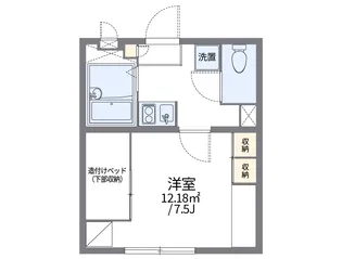 レオパレス城北【2階】の間取り