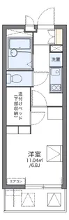 レオパレスポートサイド弁天【2階】の間取り