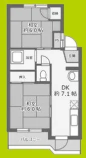 樋口マンション【1階】の間取り
