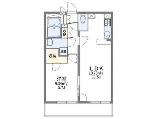 レオパレスEASTFIELDII【3階】の間取り
