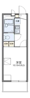 レオパレスグリーンピット【3階】の間取り
