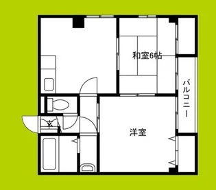 オーシャンビュー喜連西【6階】の間取り