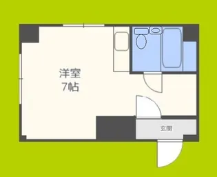 大宝 北天満ロイヤルハイツ【2階】の間取り