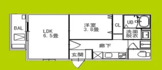 リテラス光善寺【3階】の間取り