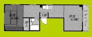 TSC烏ヶ辻マンション【3階】の間取り