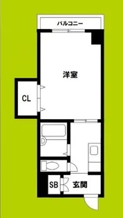 ライフインスエヒロII【4階】の間取り