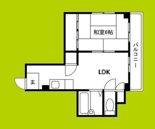 カキヤハイツ【3階】の間取り