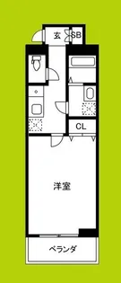 ブラン靭公園【5階】の間取り