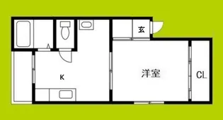 平和相互ビル北堀江【3階】の間取り