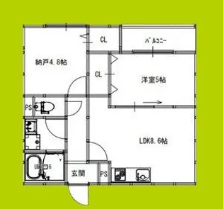EIJU蒲生4丁目【2階】の間取り