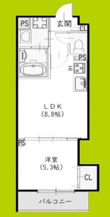 ラモーナ半田【2階】の間取り