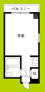 ユーロハイツ天神橋【5階】の間取り
