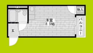 キングスアベニュー流町B棟【1階】の間取り