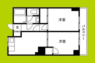 サザンクロス静【1階】の間取り