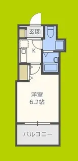 ニューシティアパートメンツ西天満【9階】の間取り